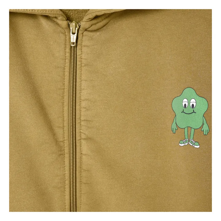 Sweat Zippé Zoky Coton Bio | Camel- Image produit n°4