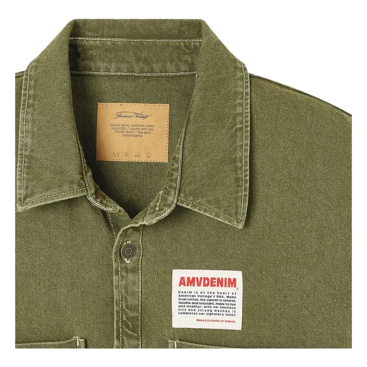 Chemise Uzatown | Vert kaki- Image produit n°3