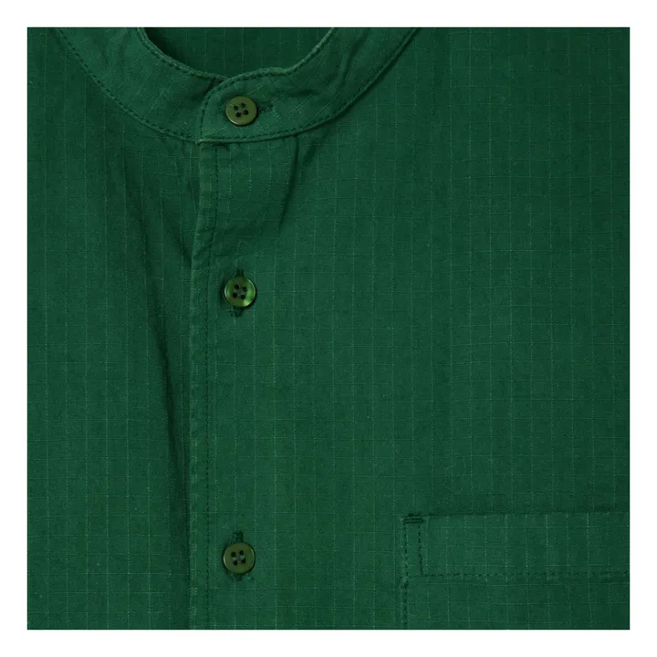 Chemise Rygybay Coton Bio | Vert sapin- Image produit n°3