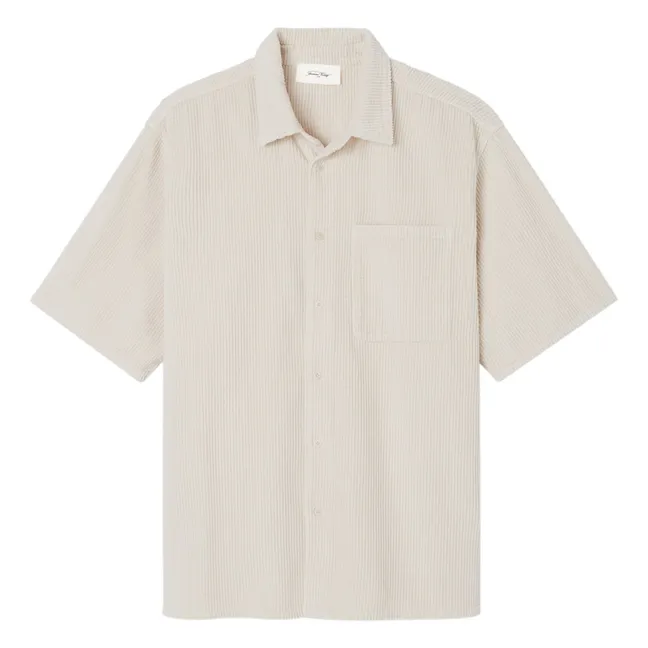 Camicia in velluto a coste Padow | Ecru