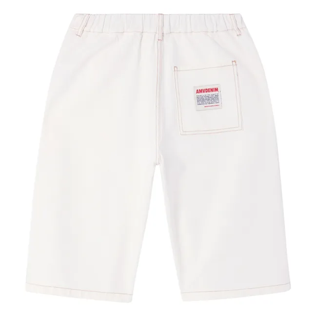 Jozstreet Recycled Fiber Bermuda Shorts | White