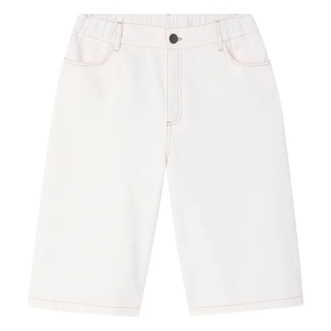 Jozstreet Recycled Fiber Bermuda Shorts | White