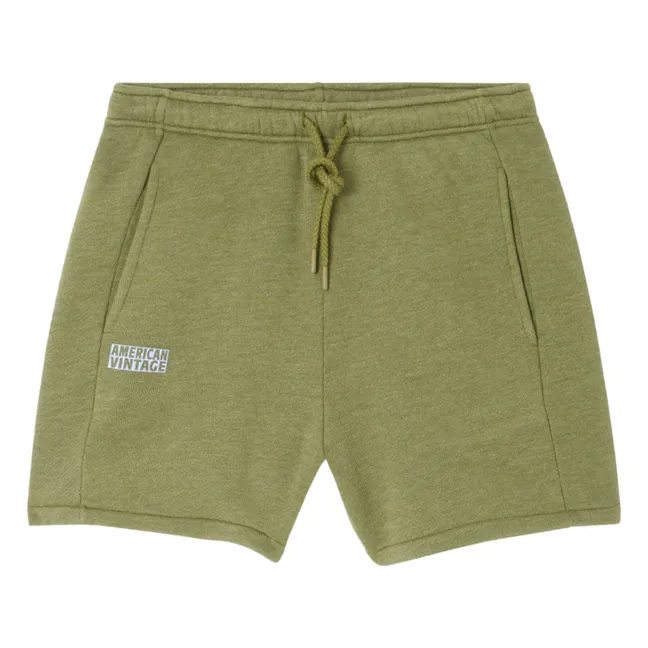 Pantaloncini in cotone biologico Doven | Verde militare
