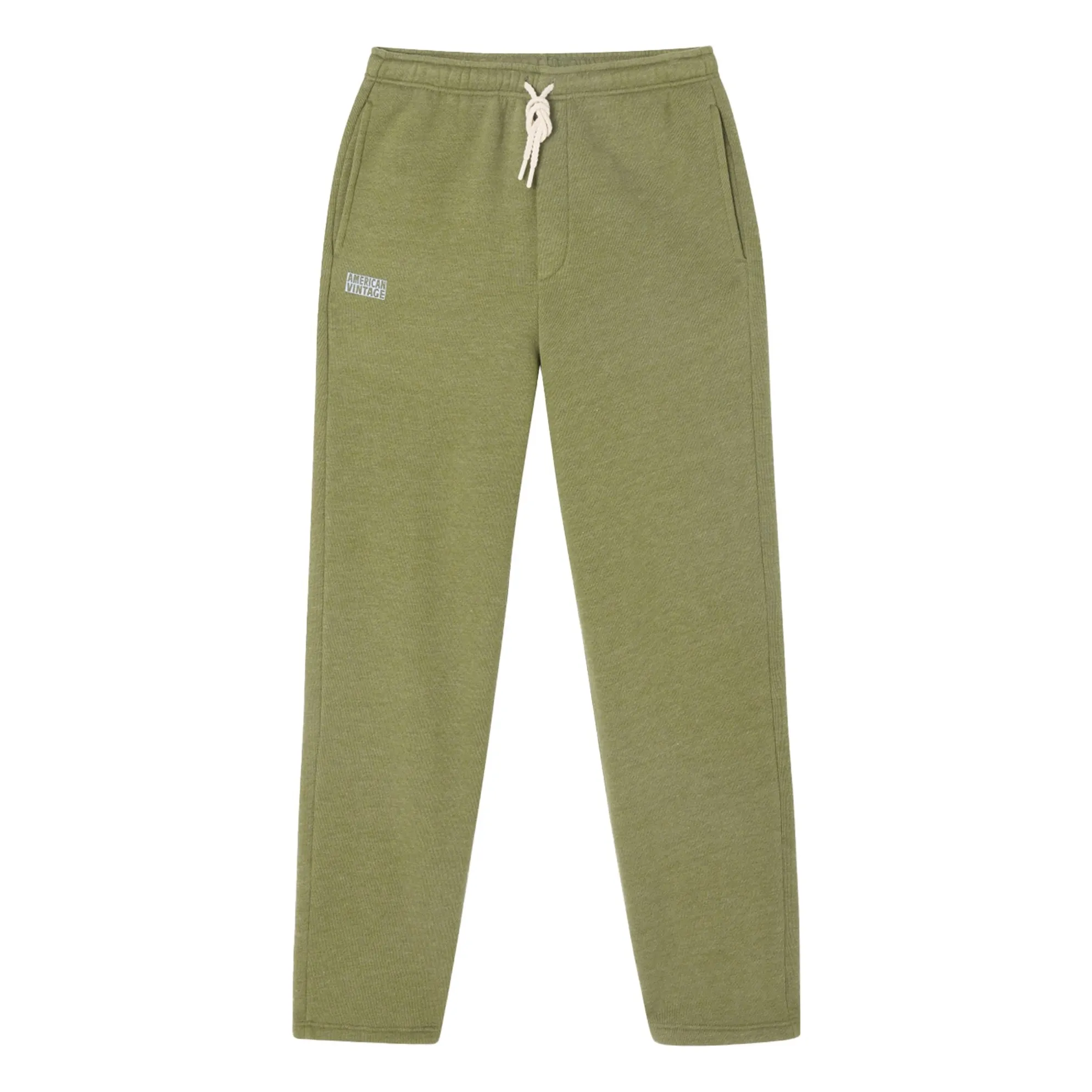 American Vintage Khaki Doven Organic Cotton Joggers