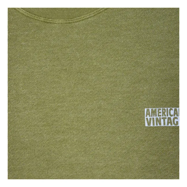 Felpa in cotone biologico Doven | Verde militare