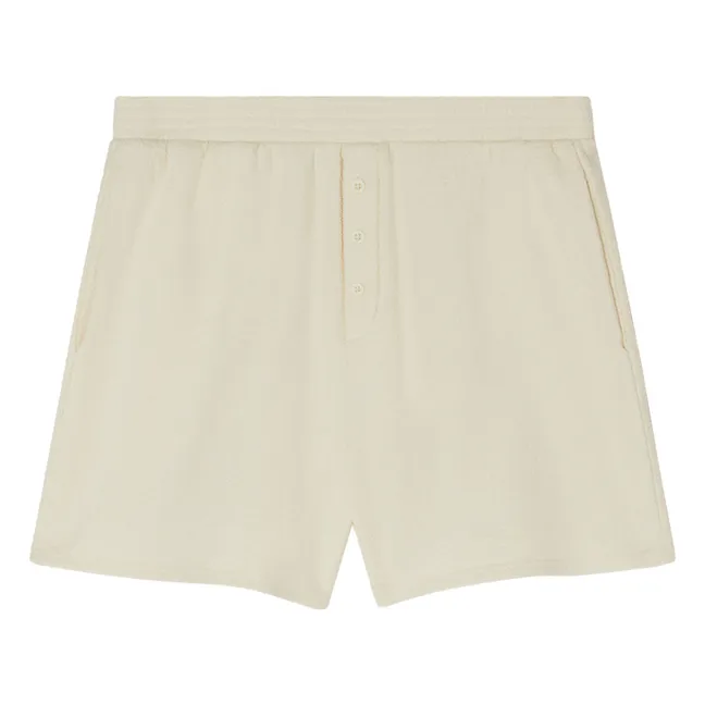 Pantalones cortos de rizo orgánico Bobypark | Crudo