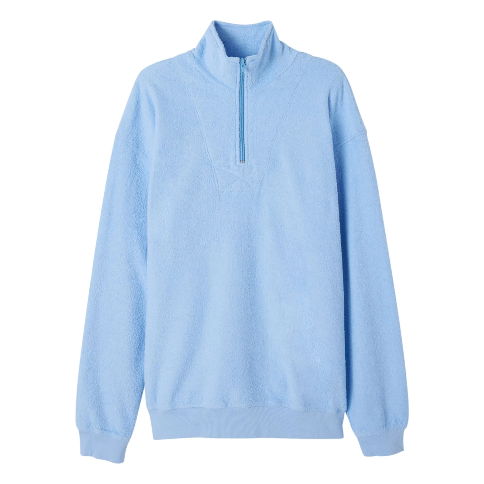 American Vintage Light Blue Bobypark Organic Sponge Sweat