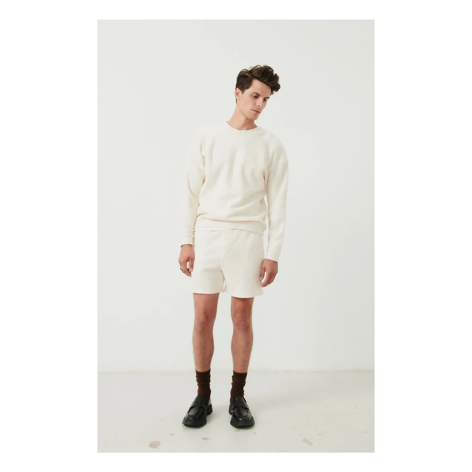 Short Bobypark Eponge Bio | Ecru- Image produit n°2