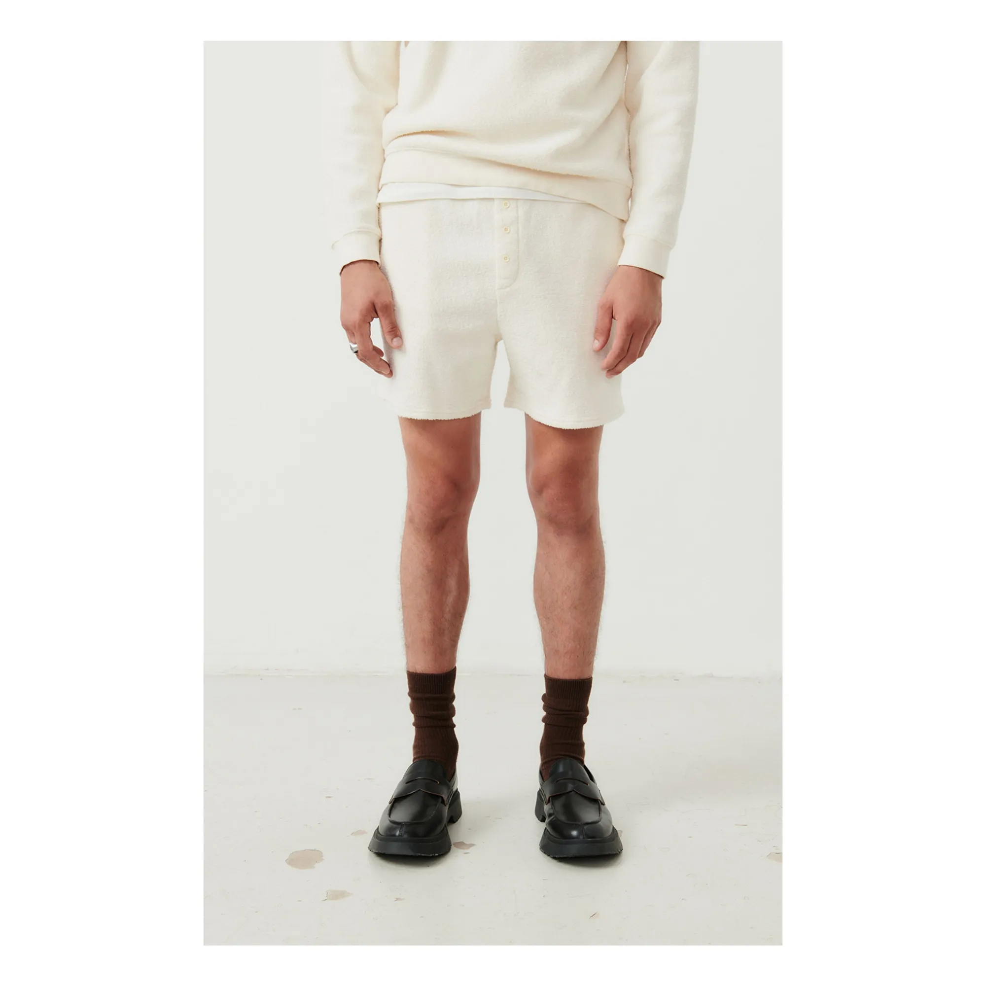 Short Bobypark Eponge Bio | Ecru- Image produit n°1