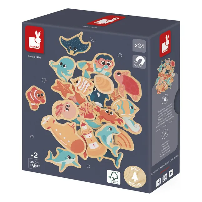 Imanes - El mundo marino - 24 piezas