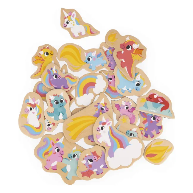 Imanes - Unicornios y Dragones - 24 piezas