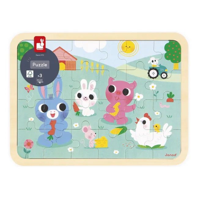 Puzzle à la ferme - 24 pièces