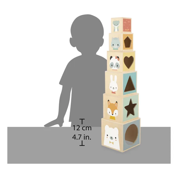 Stack Height Cube Janod - Pure stacking cubes | Smallable