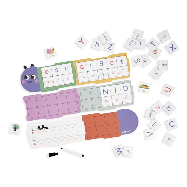 Juego educativo - La oruga escritora