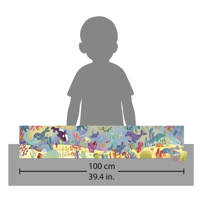 Puzzle a fregio di animali marini - 36 pezzi