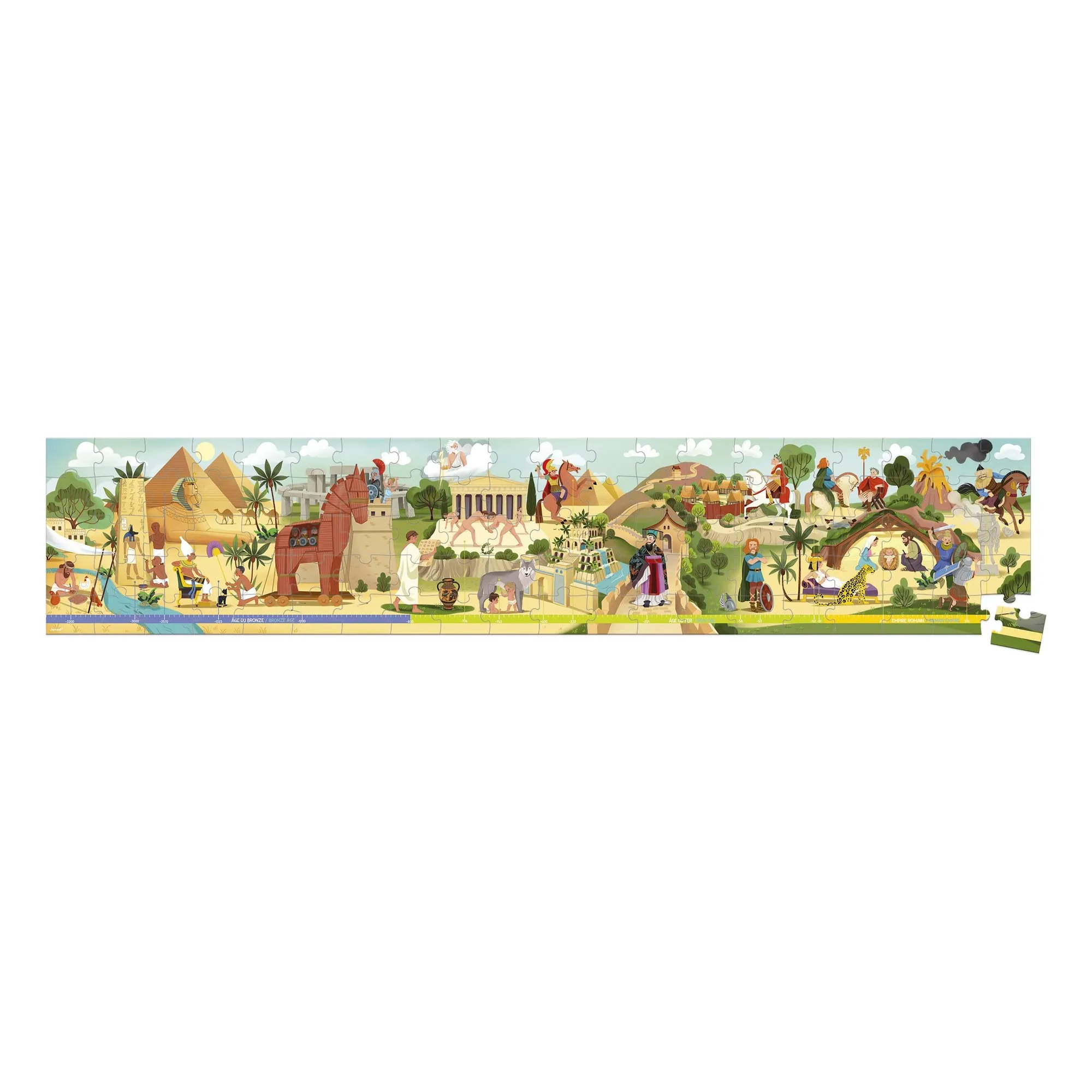 Janod Multicoloured Puzzle Frieze Mythology And Antiquity - 100 Pieces