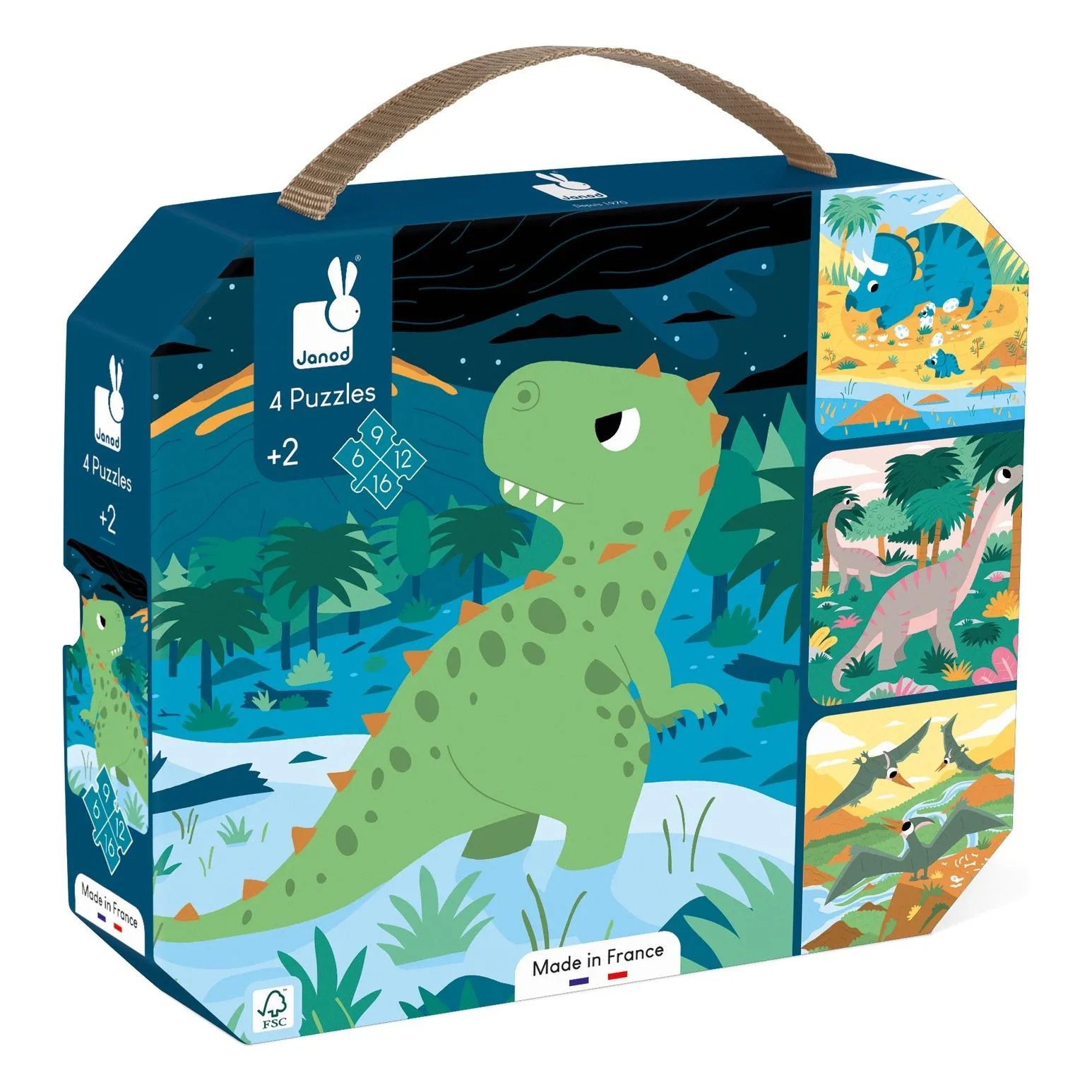 Puzzles évolutifs Dinosaures - 4 puzzles- Image produit n°2