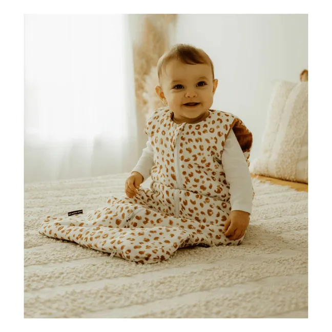 Reversible multi-season sleeping bag in double cotton gauze | Dusty Pink