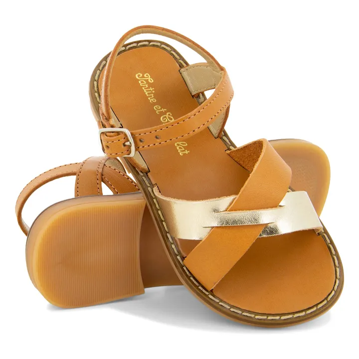 Sandales Lili | Camel- Image produit n°1