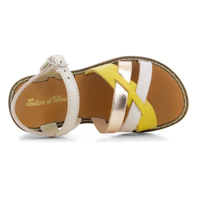 Cross-Sandalen | Seidenfarben