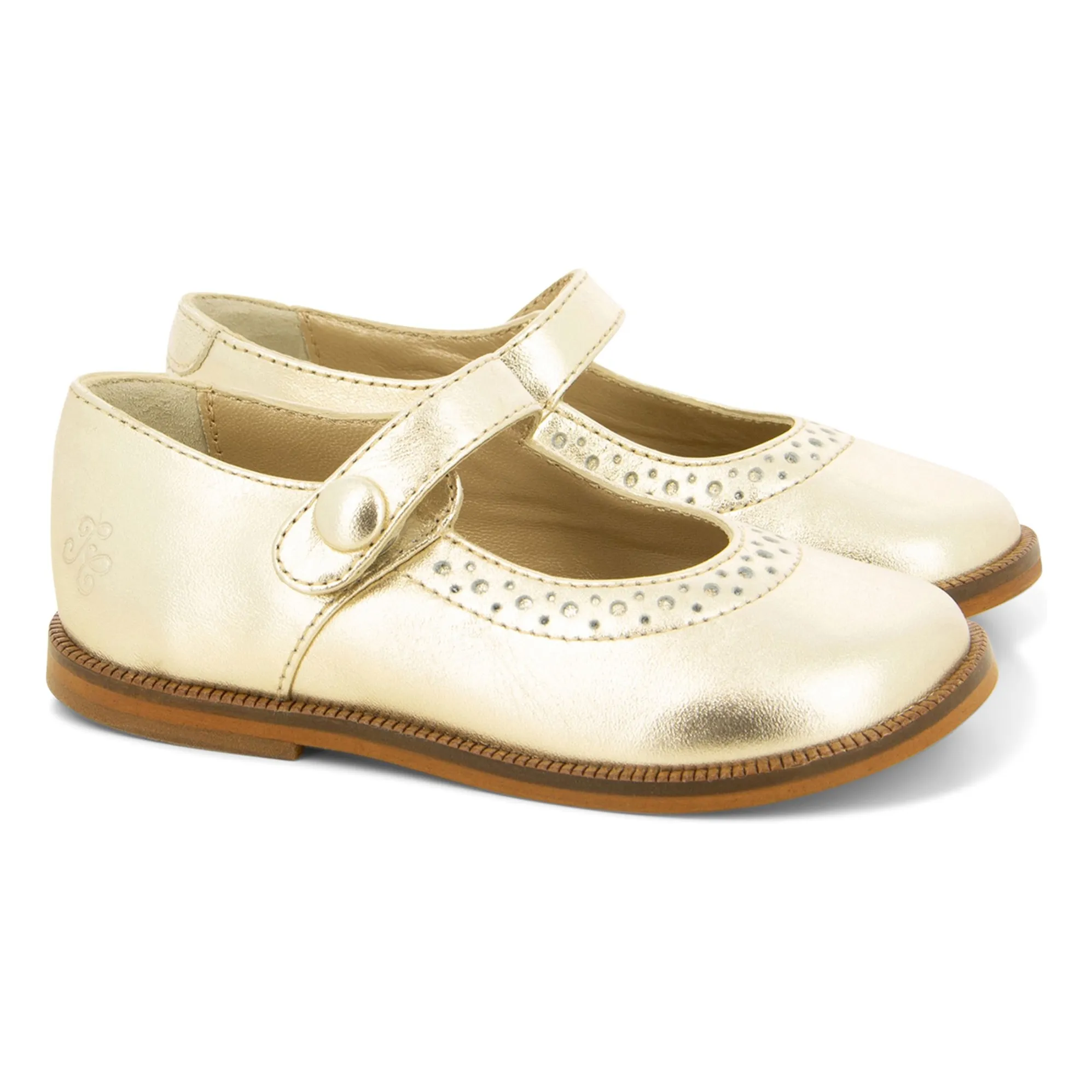 Tartine Et Chocolat Gold Ballerinas Perfos