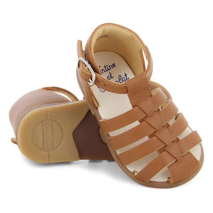Ares sandals | Camel- Product image n°2
