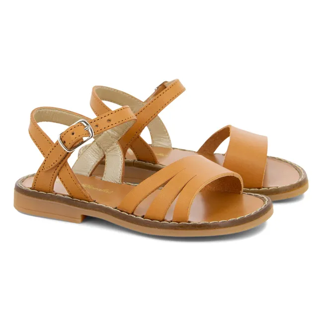 Bando-Sandalen | Kamelbraun