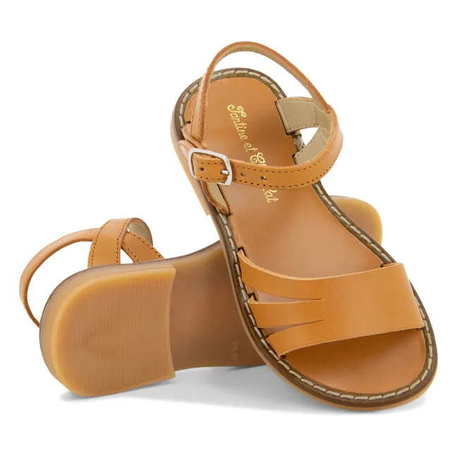 Bando-Sandalen | Kamelbraun