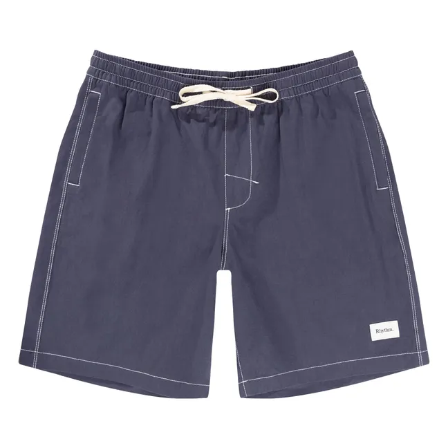 Short Coutures Contrastées | Bleu marine