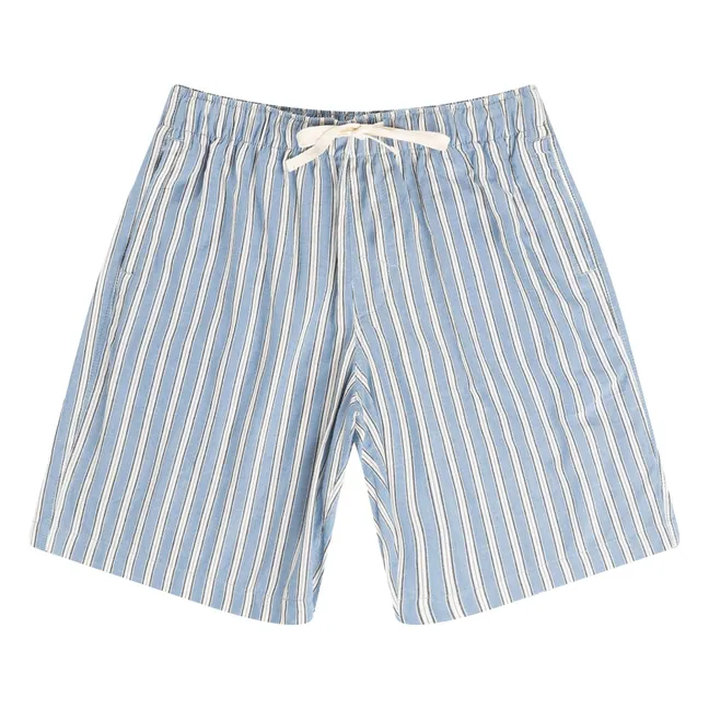 Short Beach Rayures | Bleu
