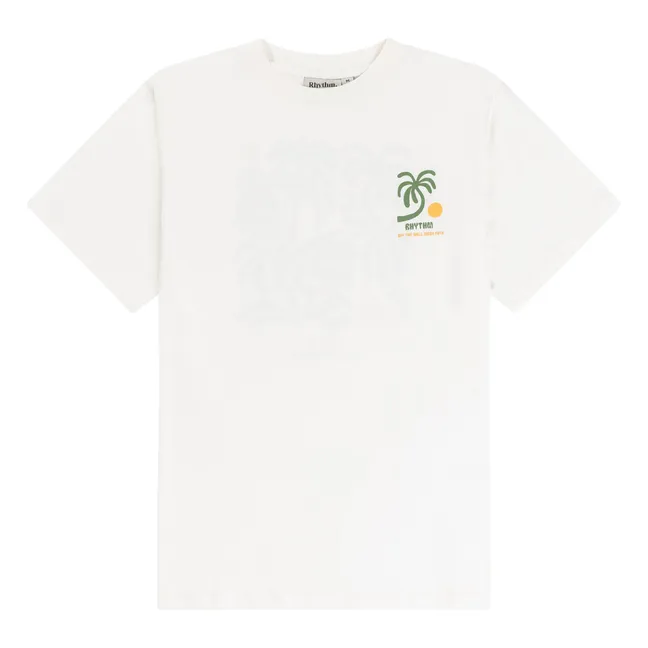 Camiseta de algodón ecológico Trees | Blanco