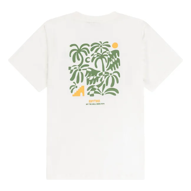 Camiseta de algodón ecológico Trees | Blanco