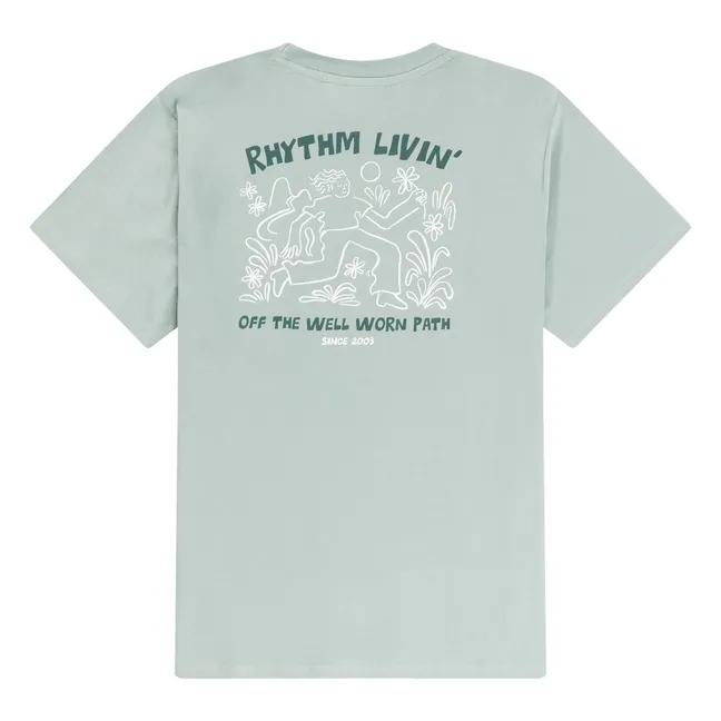 Camiseta Freedom de algodón ecológico | Verde agua