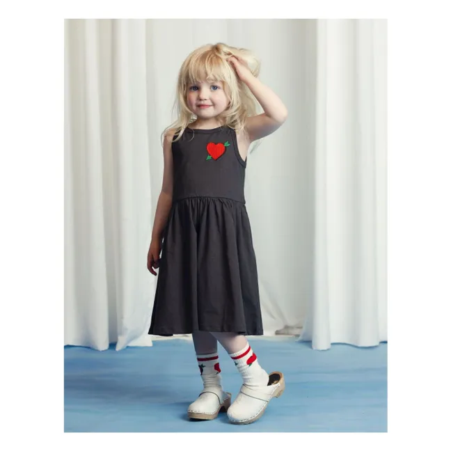 Kleid Pfeil Bio-Baumwolle | Schwarz