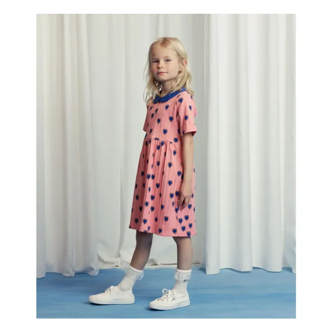 Kleid Herzchen Bio-Baumwolle | Rosa