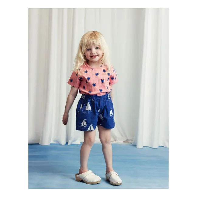 Bateaux corto in cotone biologico | Blu