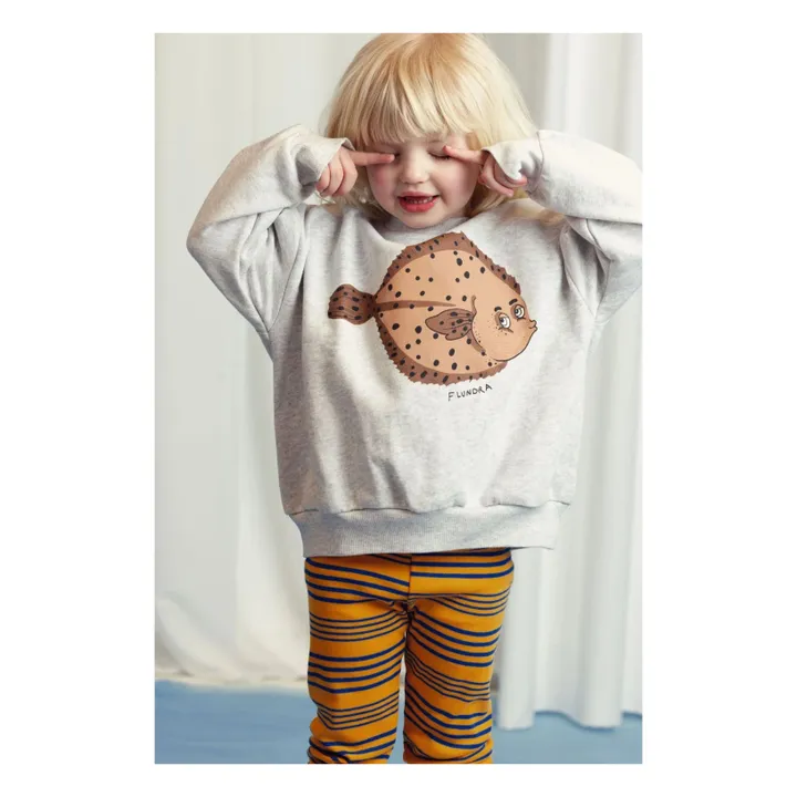 Sweat Flundra Coton Bio | Gris chiné- Image produit n°1