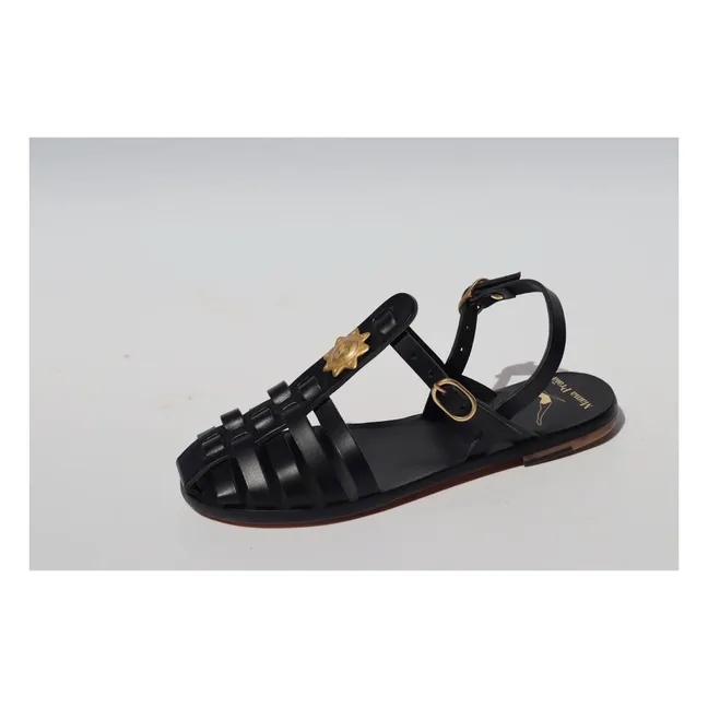 Fisherman Sun Sandalen | Schwarz