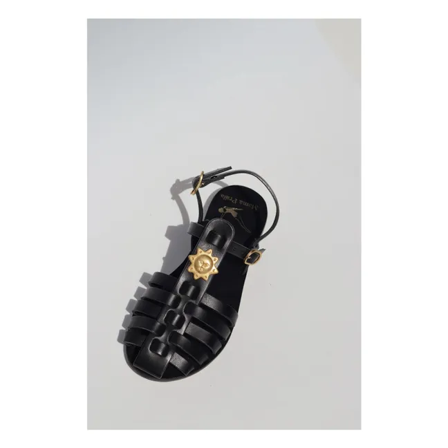 Fisherman Sun Sandalen | Schwarz