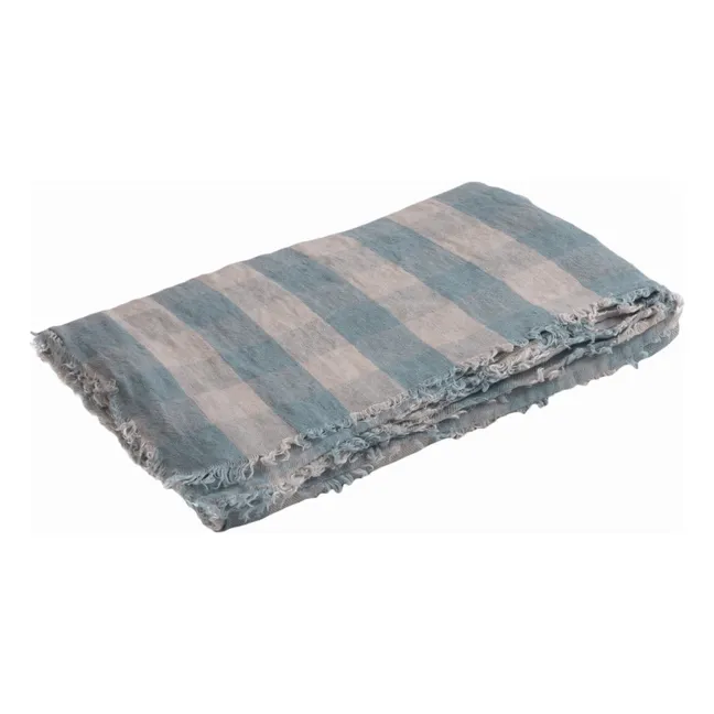 Plaid en lin lavé Vichy Cottage | Nuage