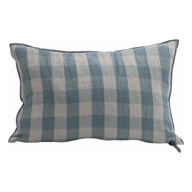 Coussin en lin lavé Vichy Cottage | Nuage