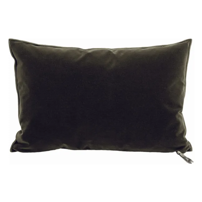 Coussin en velours Palazzo | Vert kaki