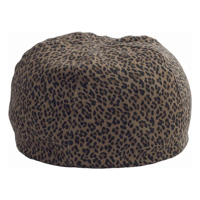 Wabi Sabi printed pouffe | Panther