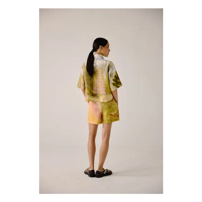 Dale Lin Wide Leg Shorts | Green
