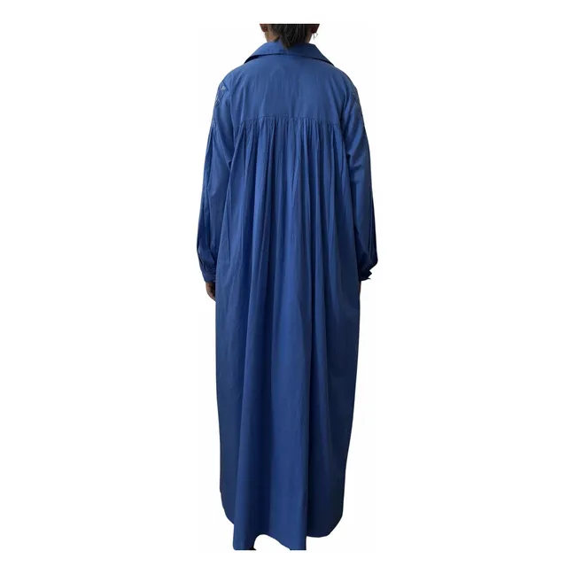 Vestido bordado Noreen | Azul eléctrico