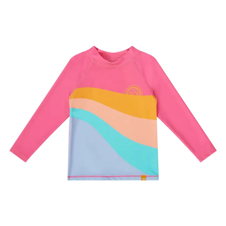 T-Shirt Anti-UV Ride The Wave | Rose fuschia- Image produit n°0