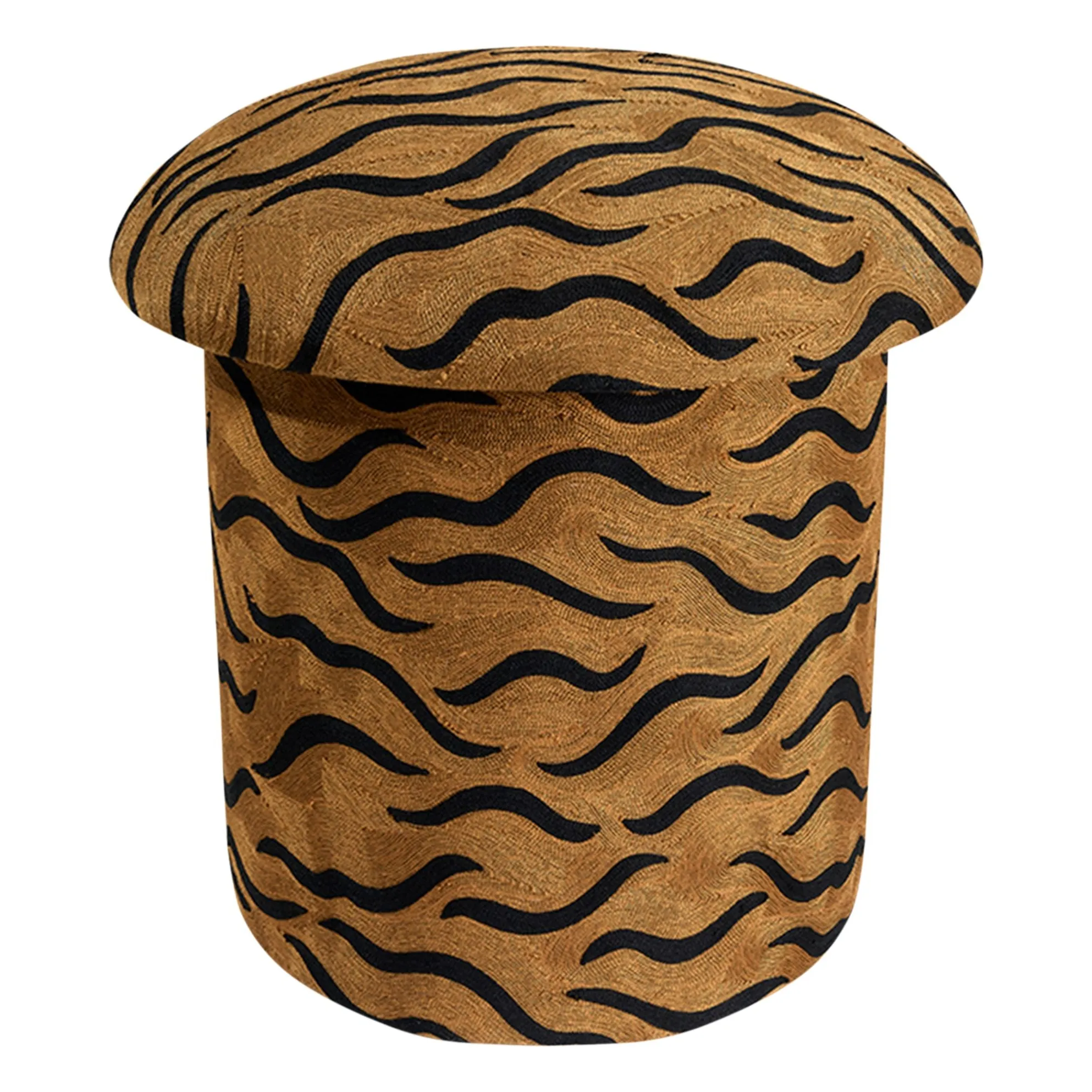 Doing Goods Camel Maya Tiger Embroidered Stool