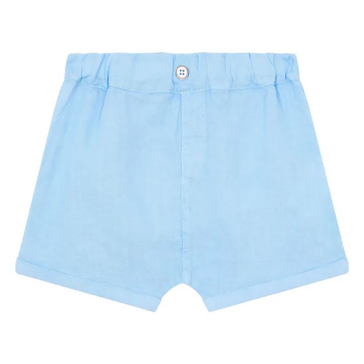 Short Uni Lin | Bleu ciel- Image produit n°0