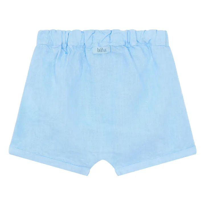 Short Uni Lin | Bleu ciel- Image produit n°1