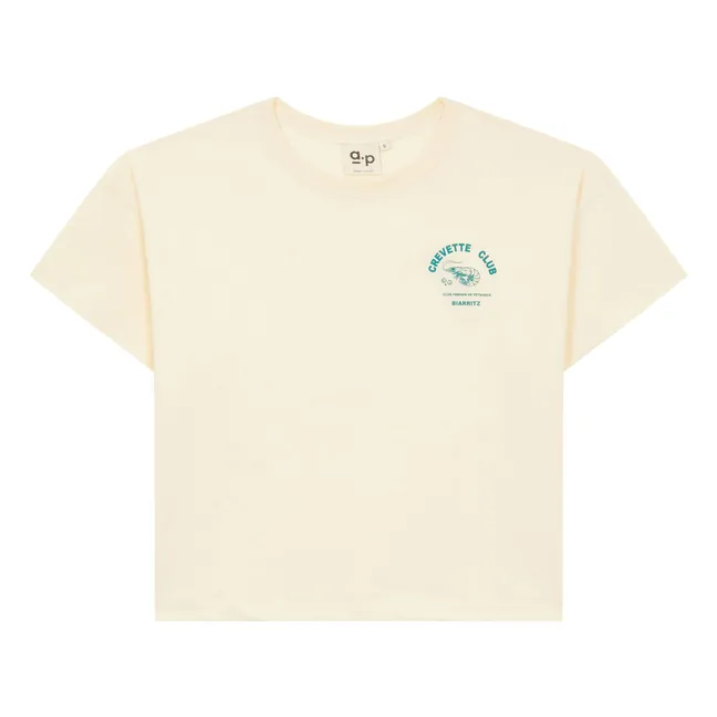 T-shirt Farida Coton Bio | Ecru